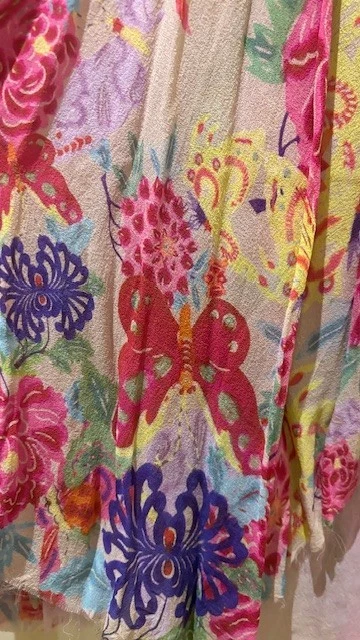 Vintage Akira Isogawa 1990s Silk Skirt — Floral & Butterfly Print Collector piec - Image 4 of 4