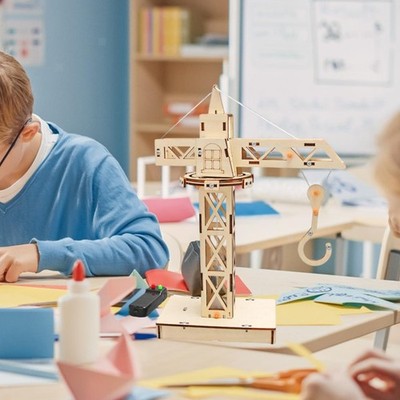 Wissenschaftliche Experimente DIY Kits Turmdrehkrane für Kinder Mädchen
