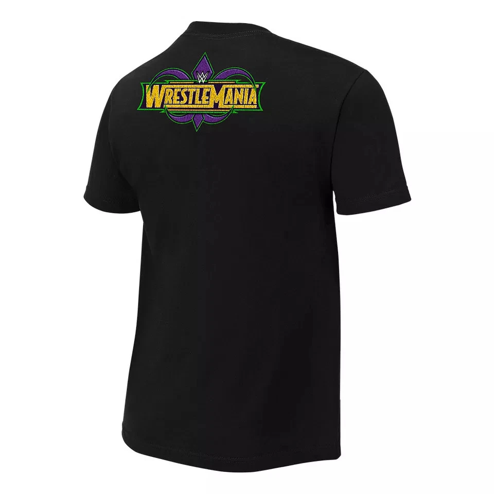 Wrestling Entertainment WRESTLEMANIA 34 WRESTLE FREAKIN MANIA BLACK T-SHIRT
