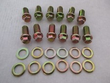 Sbc Zinc 6 Pt Header Bolt Kit 283 305 327 350 383 400 Sb Chevy 9824