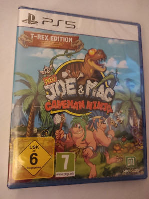 New Joe & Mac: Caveman Ninja - T-Rex Edition (Sony PlayStation 5, 2022) neu ovp
