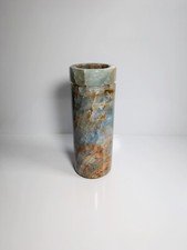 Massive Marmor Vase Zylinder Säule Blumenvase Carrara Onyx Naturstein Travertin