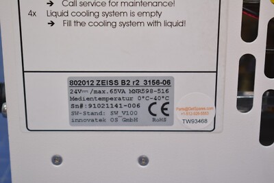 802012 / LCS-BU, LIQUID COOLING UNIT, B2 R2, 3156-06 / ZEISS | eBay
