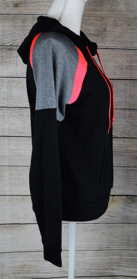 Chaqueta con Capucha Energie Active Junior Bloqueo de Color Top Cremallera Atletismo Negra XS Foto 4 de 4