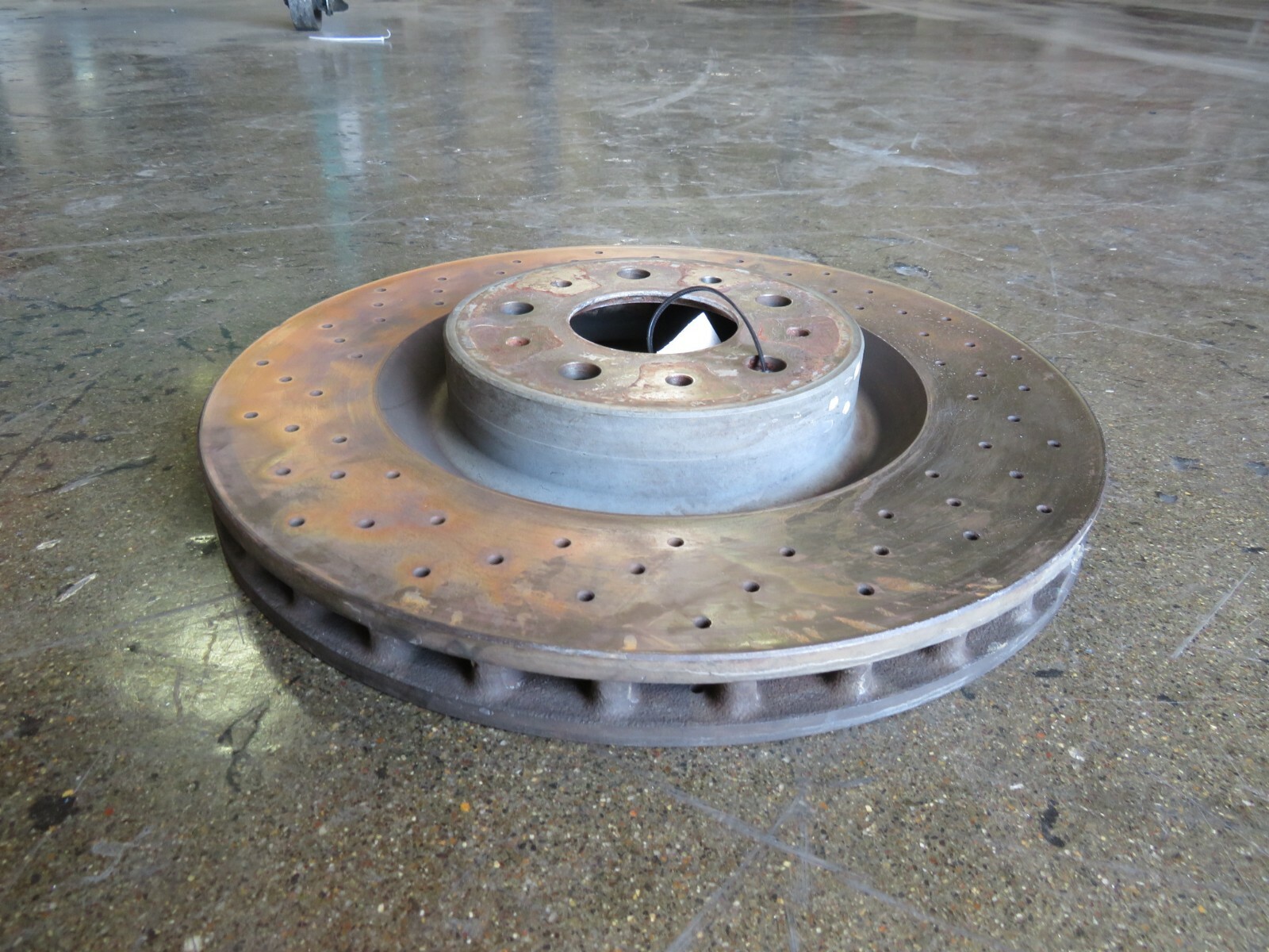 Ferrari 612 Scaglietti, Front Brake Rotor, Steel, Used, P/N 198487