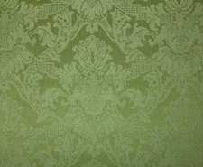SCHUMACHER GROVE PARK DAMASK WILLOW GREEN MULTIUSE HIGH END FABRIC BY YARD 54"W