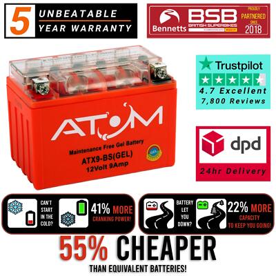 Lexmoto LXR 125 18- - YTX9-BS Atom Gel Motorradbatterie