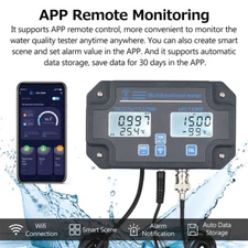 Smart Water Quality Tester PH TDS EC Salinity S.G. Temp Bluetooth WIFI APP Meter
