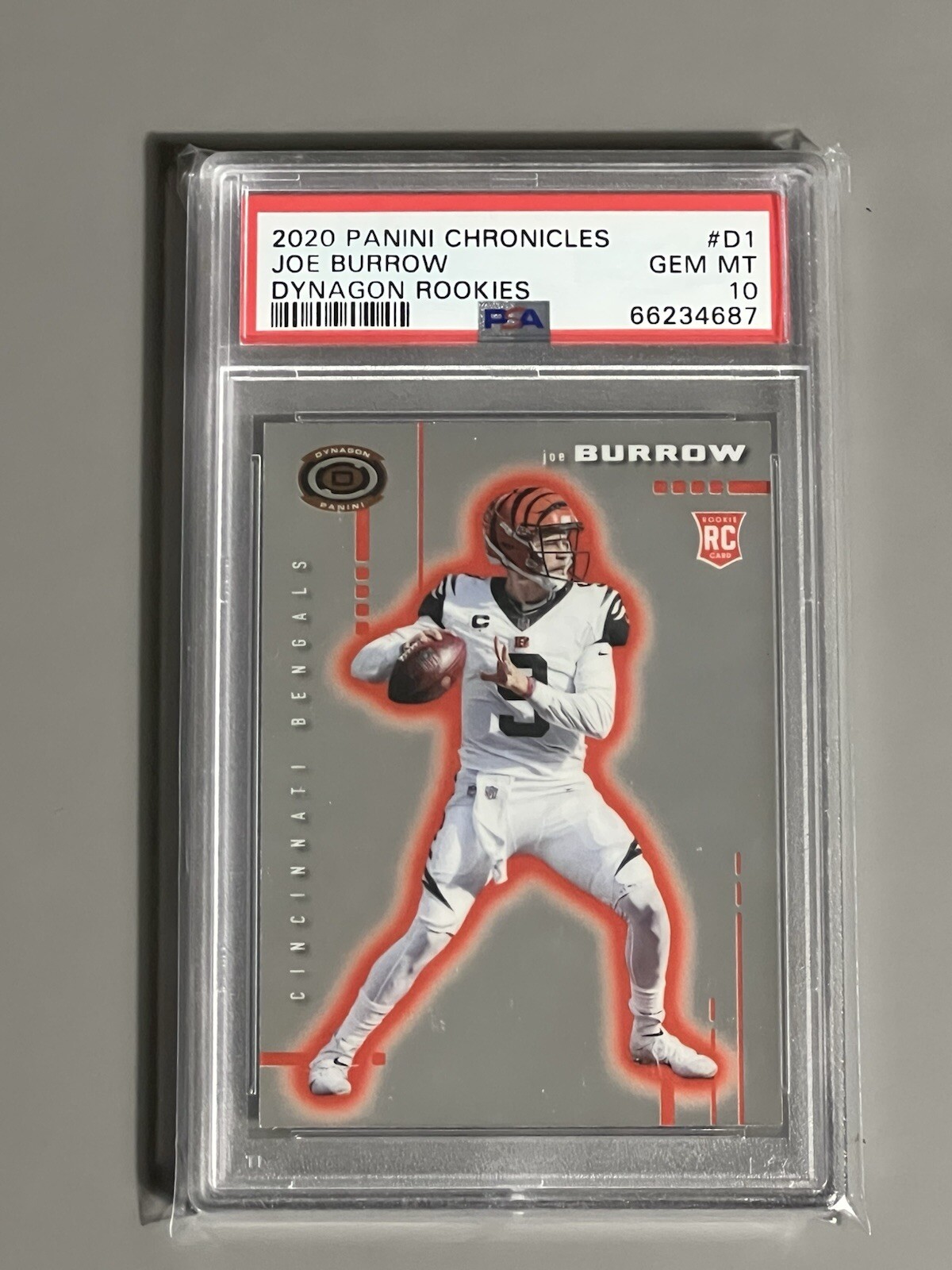 2020 Panini Chronicles Joe Burrow RC Dynagon Rookie PSA 10 GEM MINT 💎💎