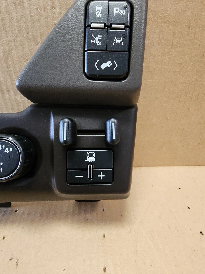 15-20 GMC YUKON XL CAJA DE TRANSFERENCIA SUBURBANA REMOLQUE INTERRUPTOR PANEL MARRÓN 22800694 #3 Foto 3 de 4