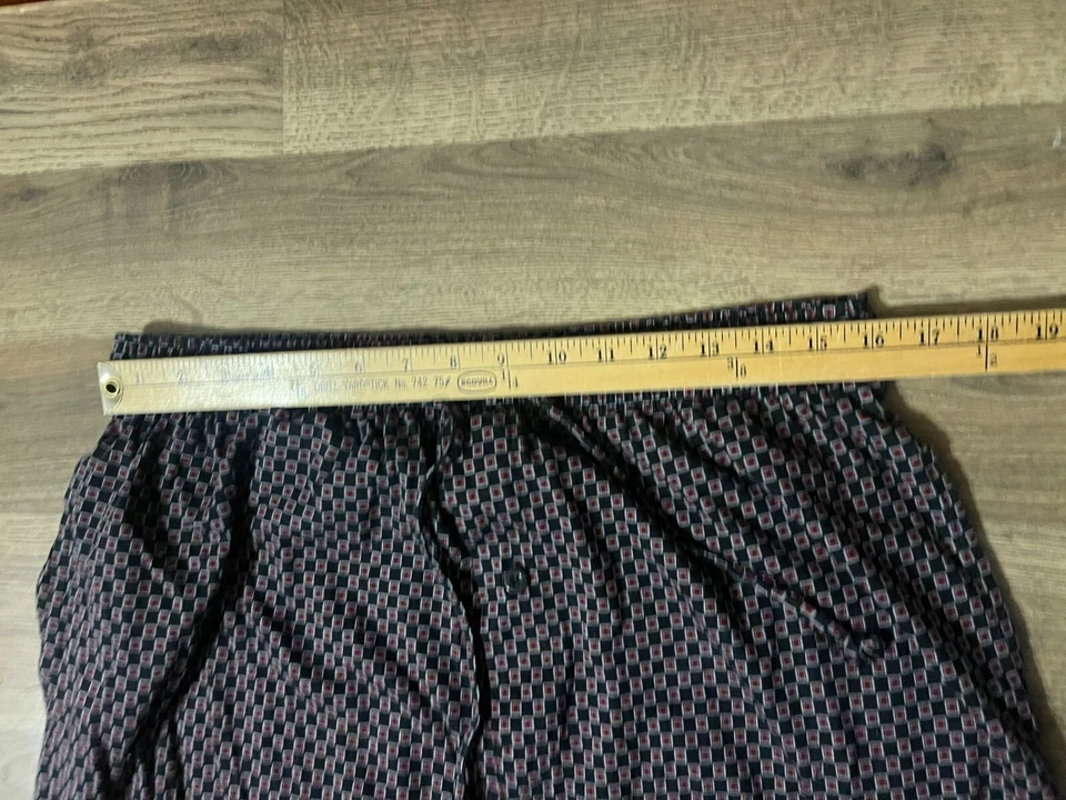 Pantalones Boxer Joe, Para Hombre Talla XL, Negro Rojo Blanco, Pull On, Prendas para Dormir, Cintura Atada Foto 3 de 4