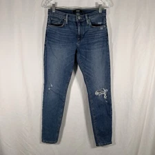 Hudson Jeans Women's 28 Medium Wash Blue Denim Nico Super Skinny Cotton Blend