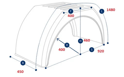 Garde Boue DOMAR x2 pour 15" 16" roues jumelées Ailes Iveco Daily Boxer Vario LT - Photo 3/3