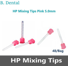 3D Dental HP Mixing Tips Pink 5.4mm Medium, 48/Pack