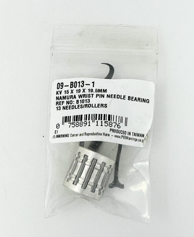 Rodamiento de pasador de muñeca de extremo superior Namura 09-B013-1 15 x 19,5 mm Foto 2 de 3