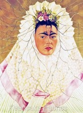 Frida Kahlo Diego Reproduction Cotton Fabric Quilt Block D5