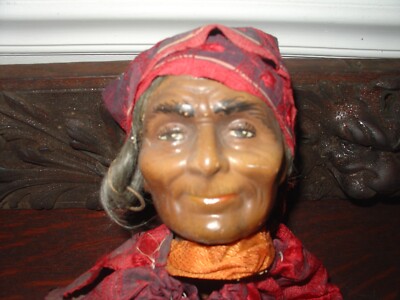 Puppet Gypsy Antique Gypsy Male Puppet Character Doll With Costume Halloween Prop ...
