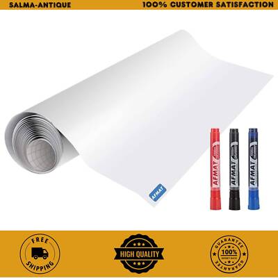 White Board Sticker, Dry Eraser Paper for Wall, Upgrade PET-No Ghost, 1.45 x 11