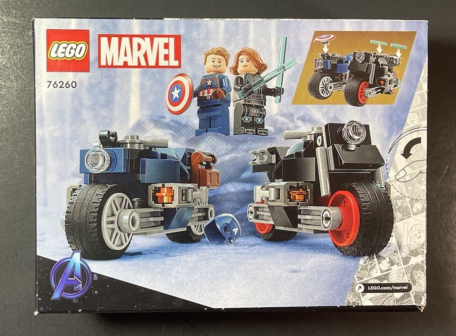 LEGO Marvel Set 76260 [ Black Widow & Captain America Motorcycles