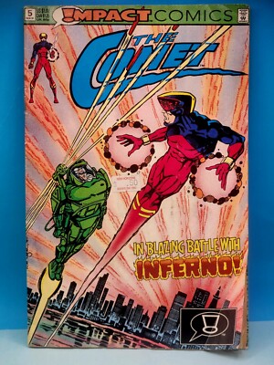 The Comet: In Blazing Battle With Inferno! Impact Comic, #5, Vtg. Nov. 91