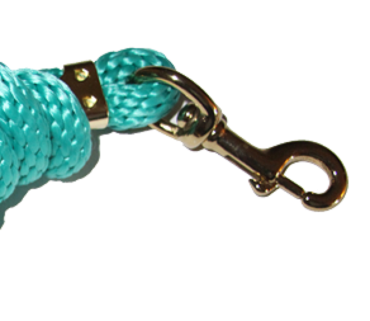 Lot De 2 Longes Poly Plomb Turquoise – 5/8 X 9 Pieds – Avec Snaps Laiton – The Epic Animal