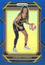 2023 Panini Prizm WNBA Blue #/175 NO. 3 Jasmine Thomas - Los Angeles Sparks