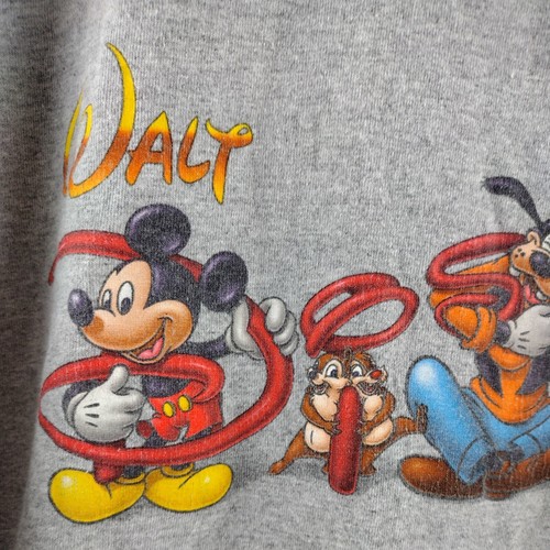 VTG Vintage Y2K Walt Disney World Size XL Gray T Shirt Mickey Donald Duck Goofy - Picture 9 of 24
