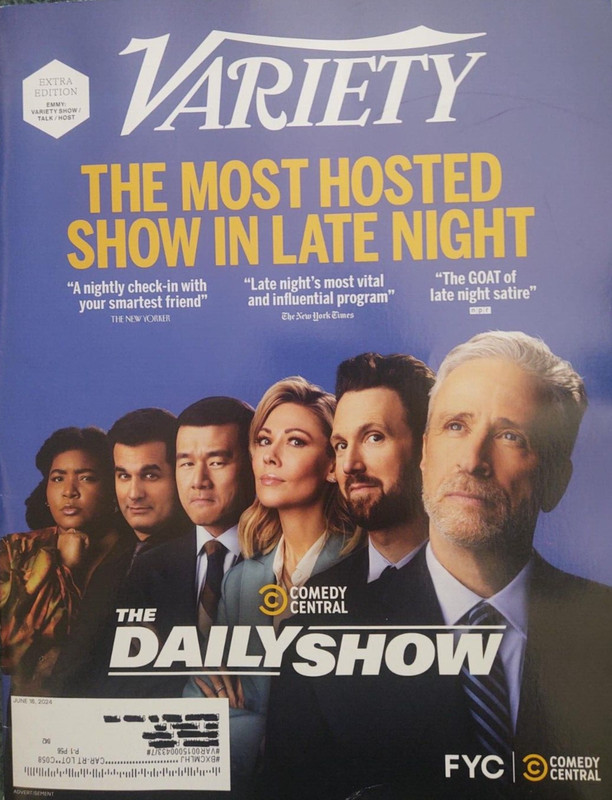 VARIETY Magazine JUNE 18, 2024 Extra Edition Emmy Variety Show The Daily Show