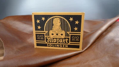 RAREZA! Cuchillas MOZART SOLINGEN mediados del siglo XX, 10 paquetes = 100 unidades