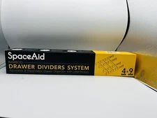 SpaceAid Bamboo Drawer Dividers With Inserts & Labels  4 Dividers With 9 Inserts