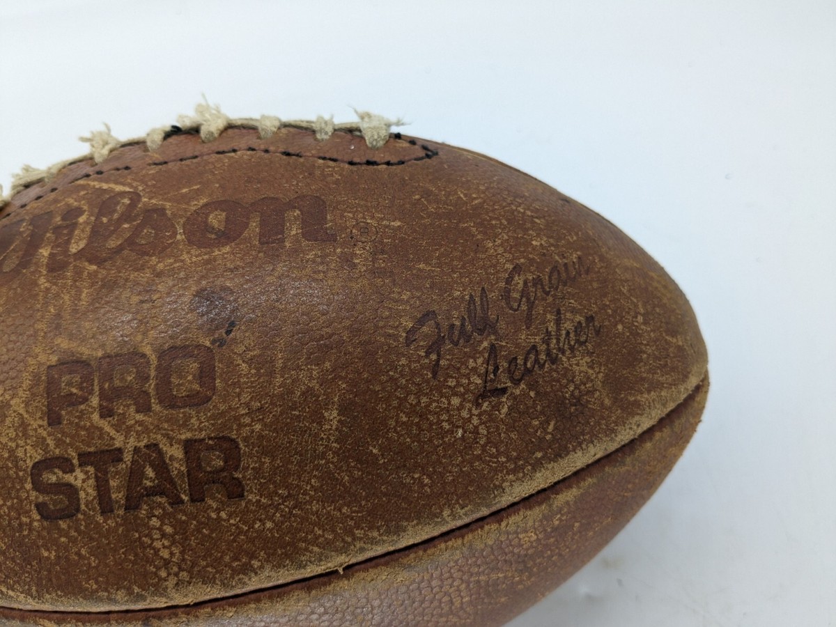 Vintage Wilson OFFICIAL Full Grain Leather Pro Star Football Vintage Wilson OFFICIAL Full Grain Leather Pro Star Football