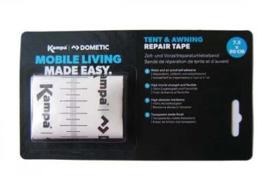 Kampa Repair Tape Patch Pack for Gazebo Tent Canopy Awning Marquee Fabric Clear
