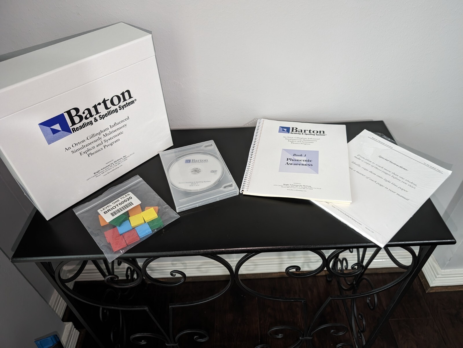 Barton reading and spelling level 1 book dvds tiles ebay