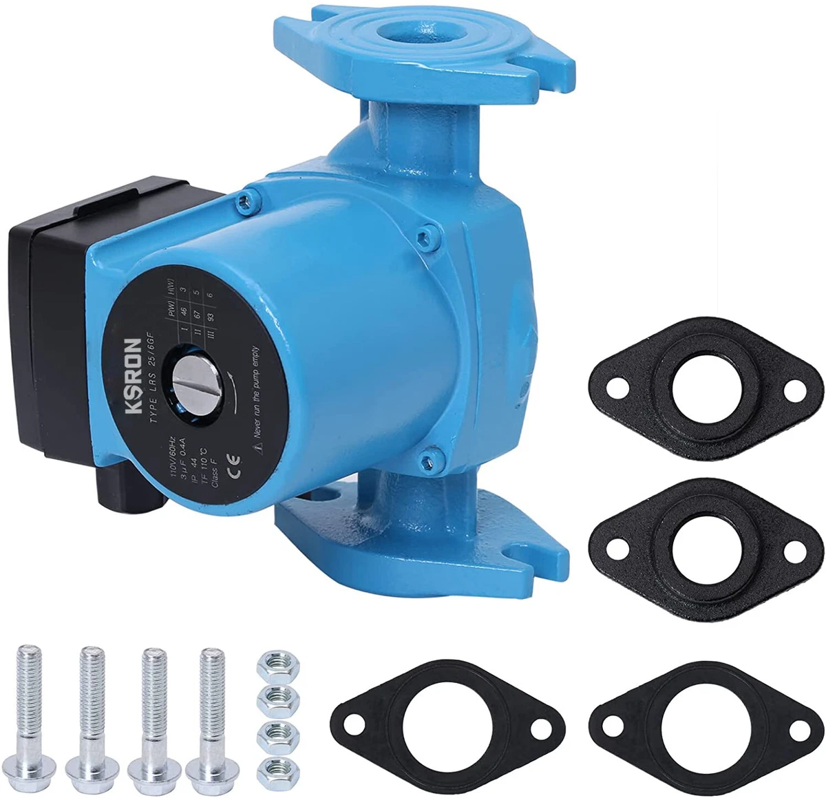 1 Inch Flange Hot Water Recirculating Pump 93W 3-Speed Circulation Pump  110-120V | eBay