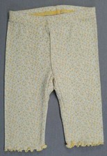 Baby Girl Vintage Gymboree 3-6 Month YR-2002 Elastic Waist Yellow Flower Pants