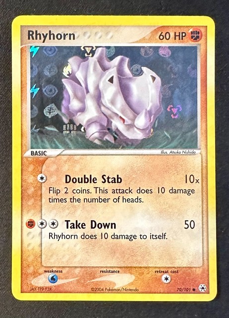 Rhyhorn [Reverse Holo] #70 (Hidden Legends (2004))