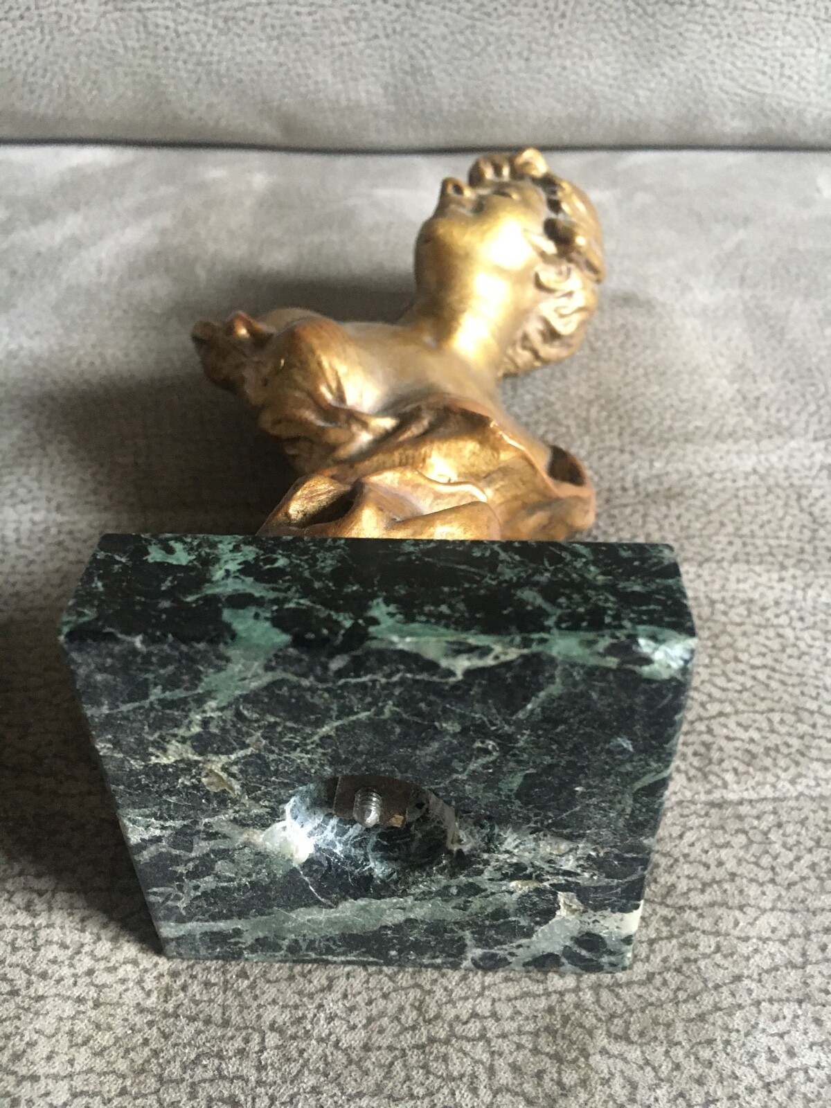 Ancienne Statuette Statue Régule Signé eBay