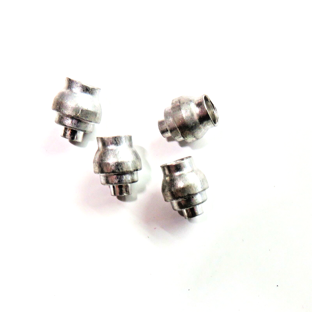 (2 Pack) Aluminum Alloy Cable Housing Stops / Ferrules – For Road Bike Brake/Shift – Silver