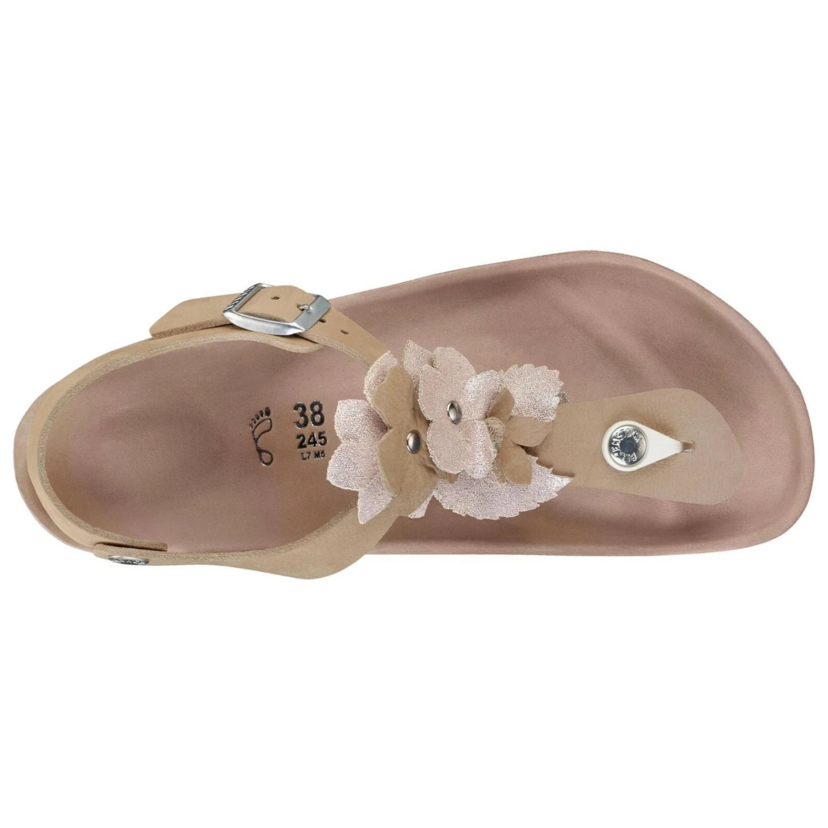 Birkenstock kairo flower black cheap