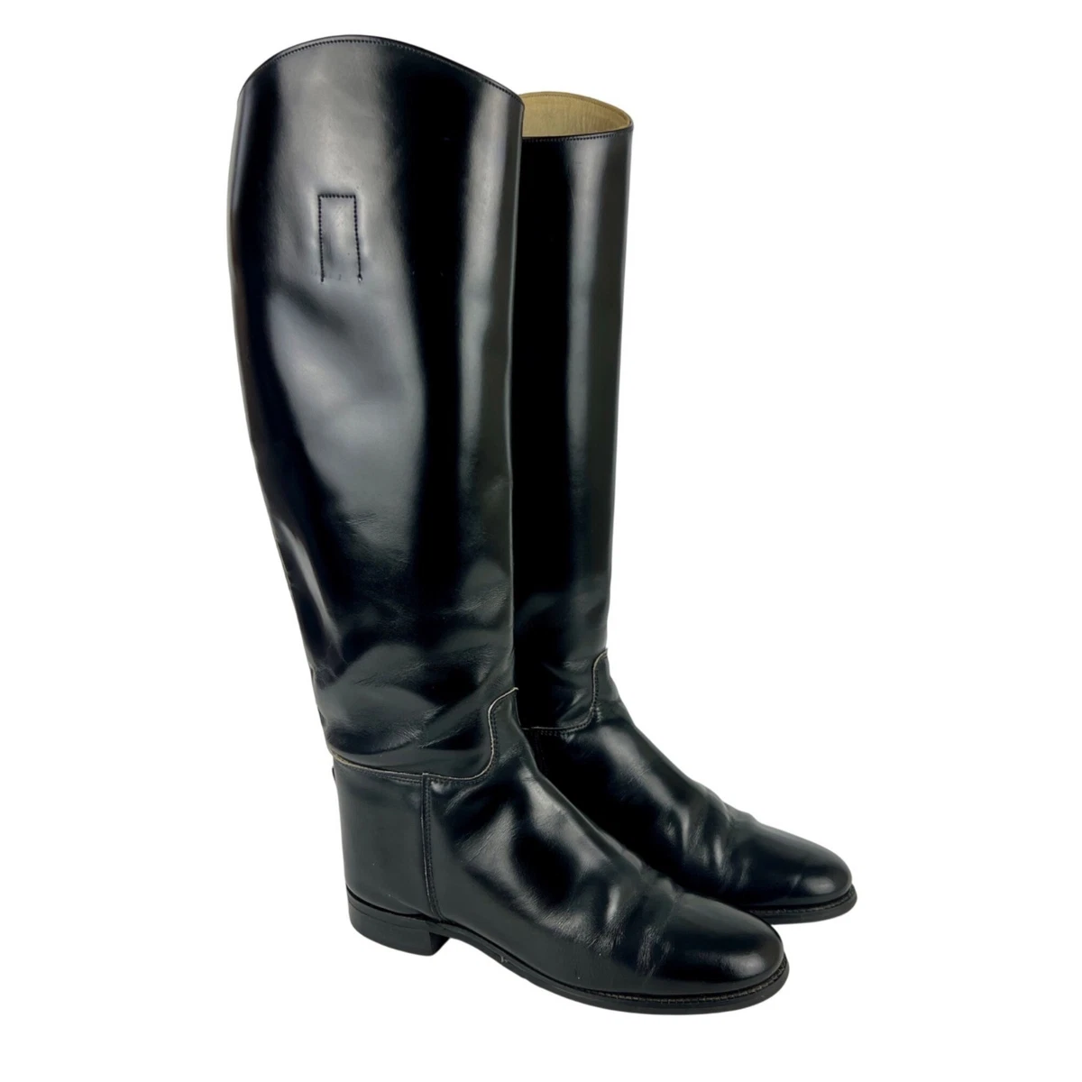 VTG Imperial Marlborough Black Leather Tall English Riding Boots Men\'s Size 8 marlborough boots products for sale | eBay main image 2