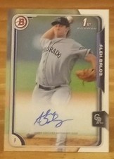 2015 Bowman Prospects Autographs Alex Balog Colorado Rockies 