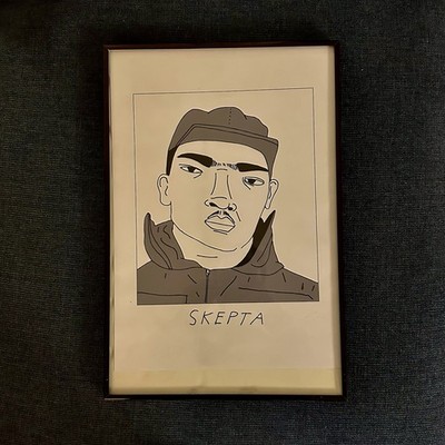 Skepta x Badly Drawn Celebs - Framed Photo Print - Wall Art - 12.25  x 18.25 
