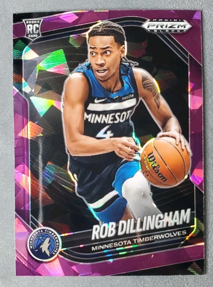 2024-25 Panini Prizm Black - Rob Dillingham #39 Purple Ice Prizm /149