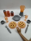 Vtg Barbie Dollhouse Spaghetti Pasta Night Glass Look Food Accessory