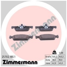 Satz Bremsbeläge Bremsklötze vorne für Smart Forfour 453 Fortwo | 24319516