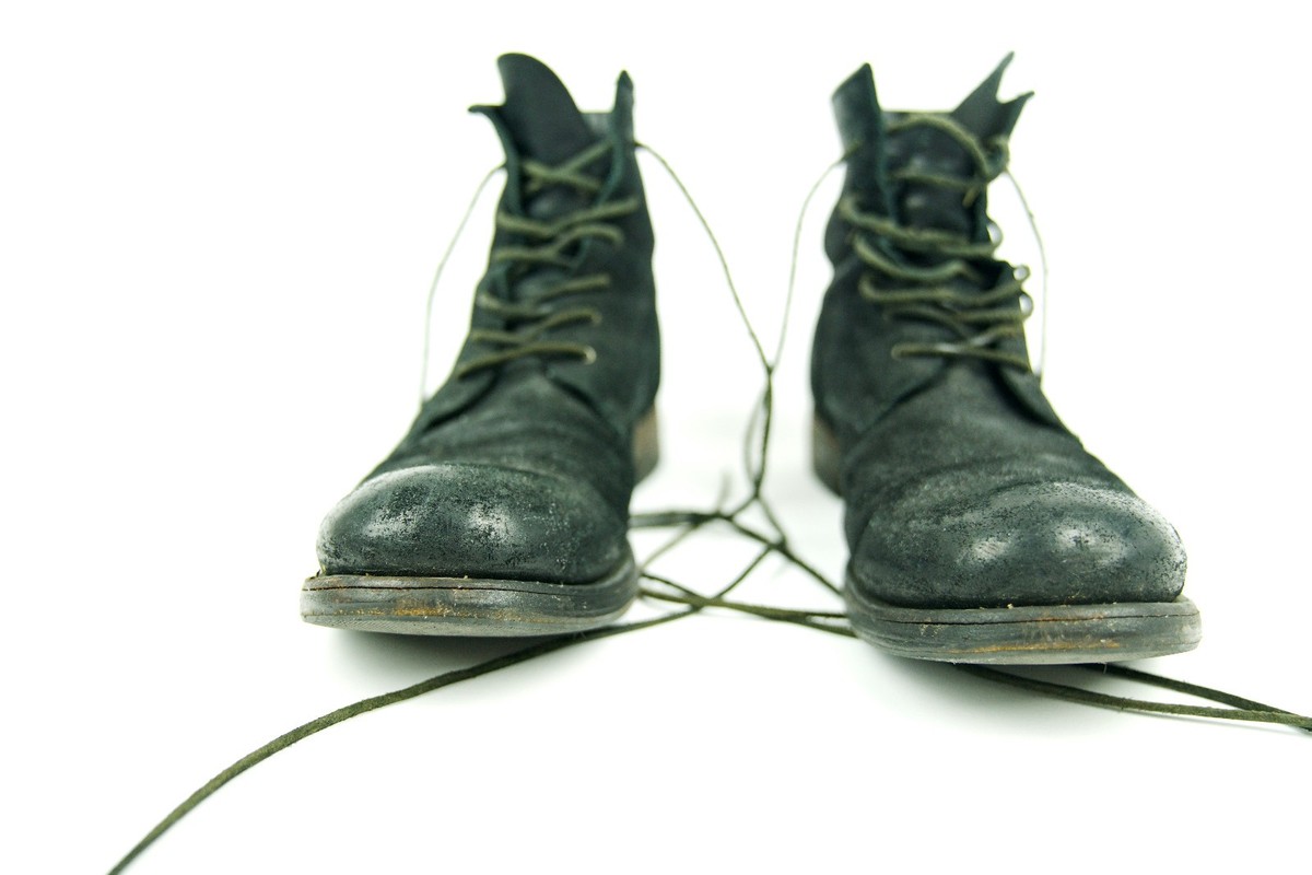 Kazuyuki Kumagai Attachment Reverse Leather Boots Size 42.5 GUIDI