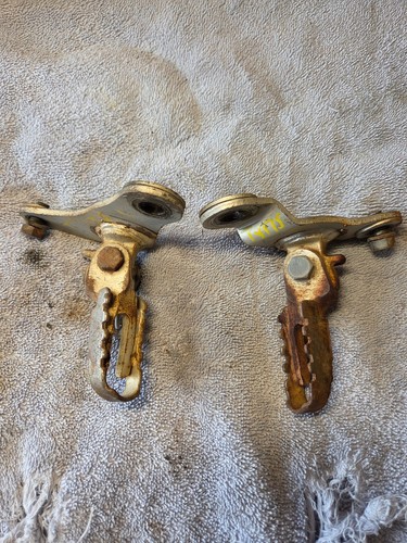 1975 Yamaha TY175 Right and Left Footpegs with Mounts TY 175