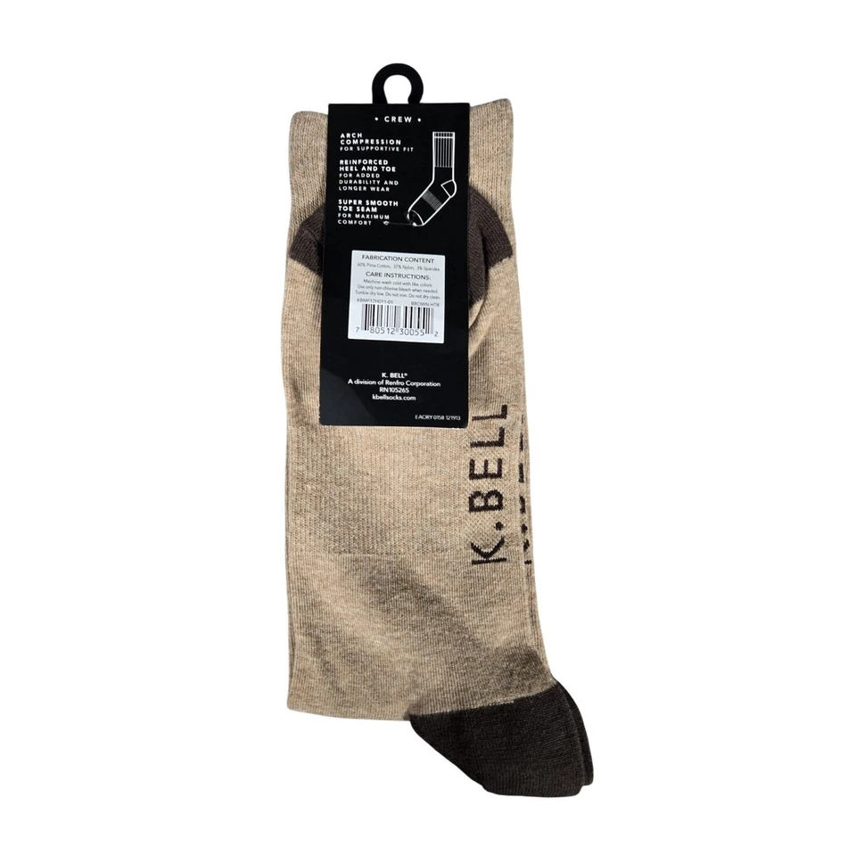 K.Bell Men's Socks Zero Fox Given Novelty Sox Brown size 10-13Br - Image 3 of 4