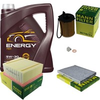 Mann Inspektionspaket 5L Mannol Energy 5W-30 FüR Ford Fiesta VI B-Max 1.6 Tdci