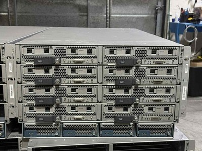 Cisco UCSB-5108-AC2 6RU Blade Server Chassis 4PS 8 FANS 8x UCS B200 B5 Blades